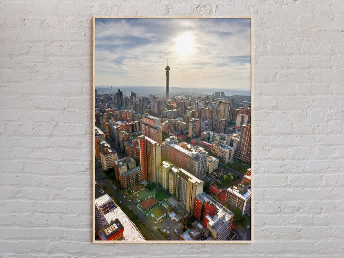 Real Photo Johannesburg Print Johannesburg Wall Art Johannesburg Poster Johannesburg Photo Johannesburg Poster Print