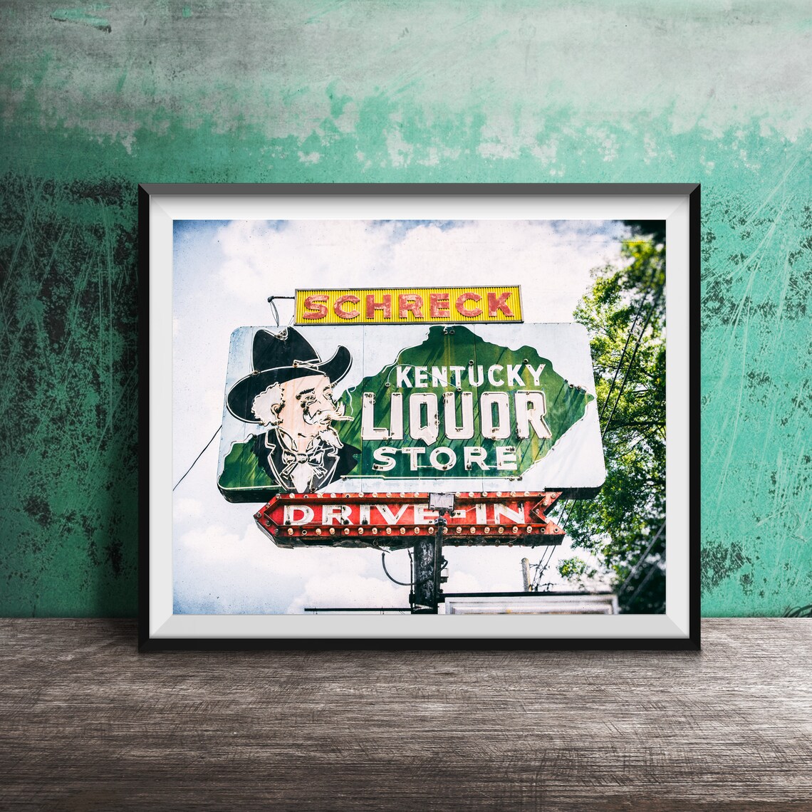 Schreck Liquor Store Louisville Neon Sign Photo Print