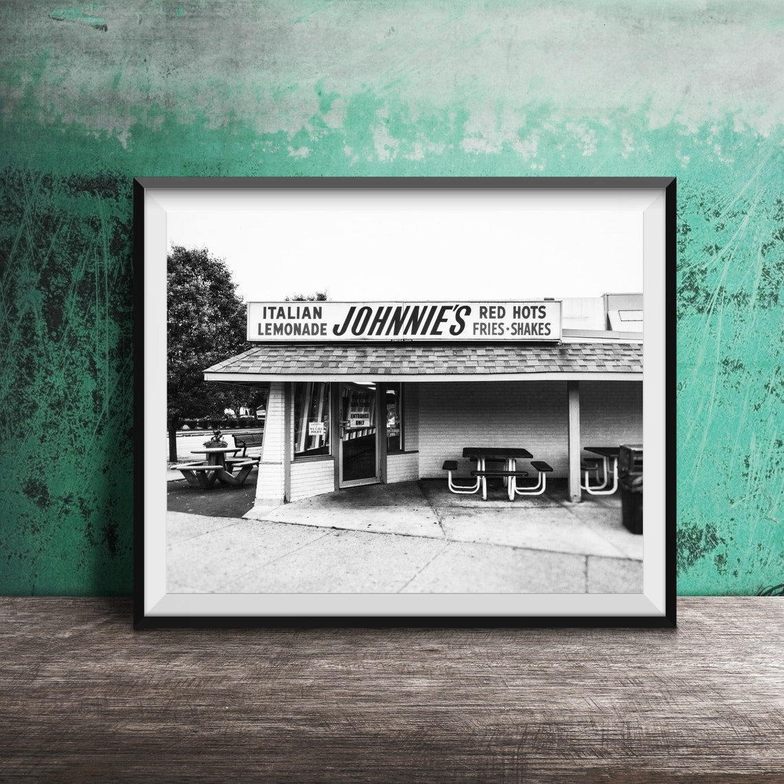 Johnnies Italian Lemonade Red Hots Stand Elmwood Park Eats Poster - Image 2