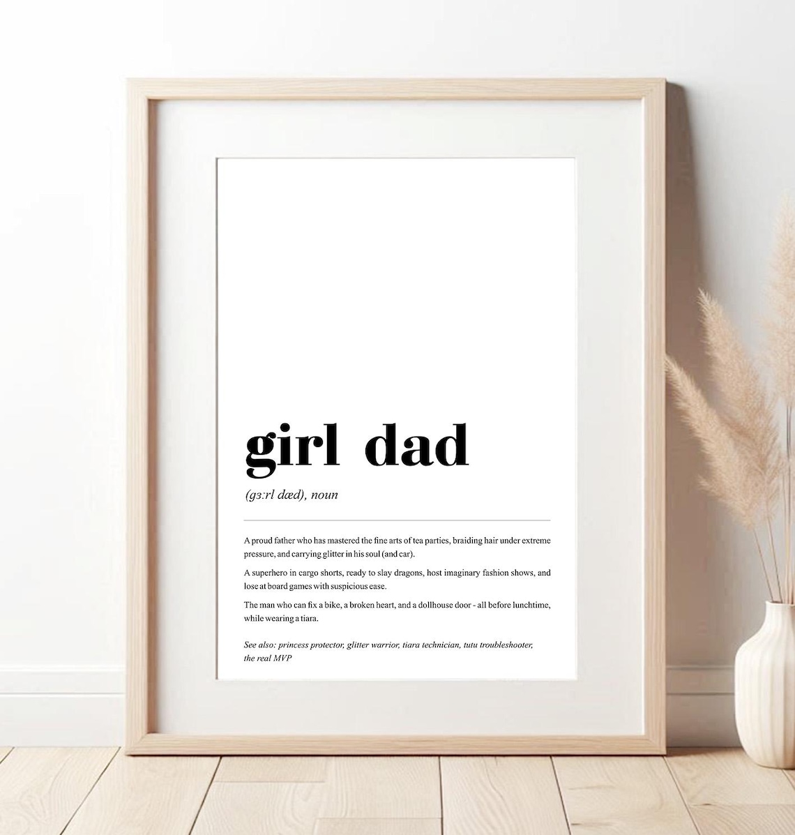 Girl Dad Definition, Fathers Day Gift - Image 3