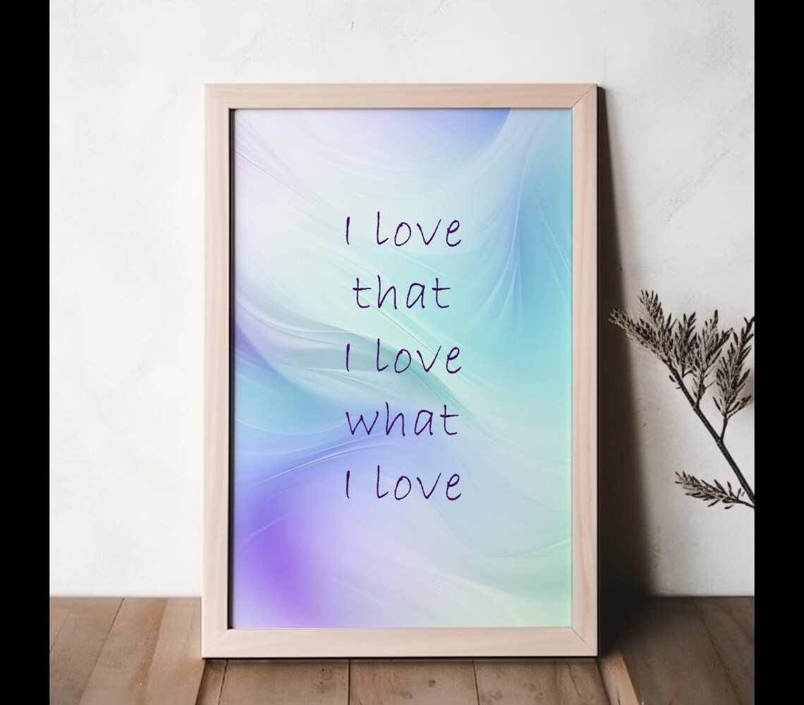 Selflove Quote Art Positive Affirmation Home Decor