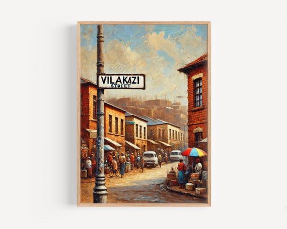 Vilakazi Street Wall Art Soweto Print South African Travel Poster Nobel Peace Winners Home Dcor Souvenir Fine