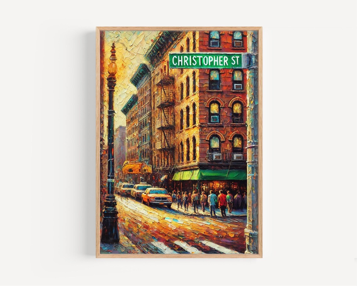 Christopher Street Manhattan Travel Poster