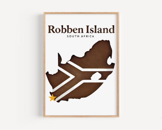 South Africa Robben Island Wall Art Print Travel Home Decor Gift Housewarming Artwork