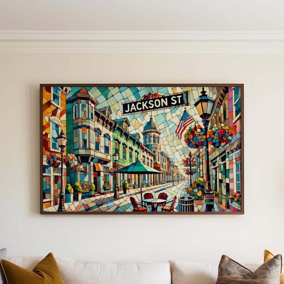 Jackson Street Cape May Art Print New Jersey Travel Poster