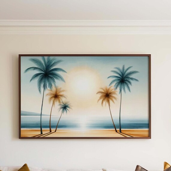 Nature Gift Palm Tree Wall Art Beach Print Tropical Home Decor Housewarming New Family Decoration Inspired