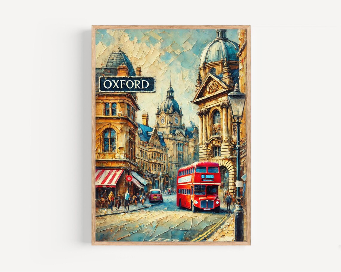 Oxford Street London Travel Poster