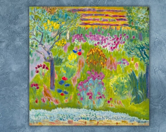 Pierre Bonnard Print Art Garden 1935 By Pierre Bonnard Poster Print Art Famous Painting Exhibition Poster Print Art Famous Wall Art