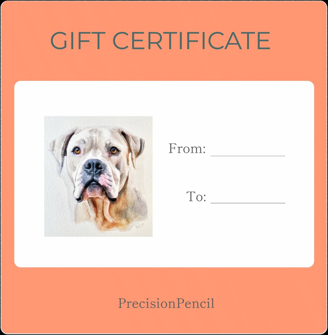 Gift Certificate - Personalised Print