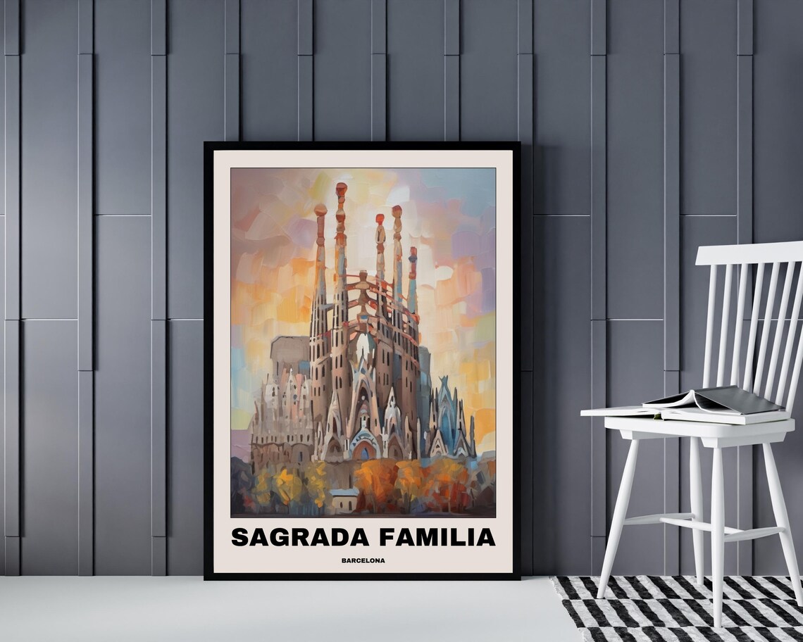 Sagrada Familia - Barcelona Architecture Print - Image 4