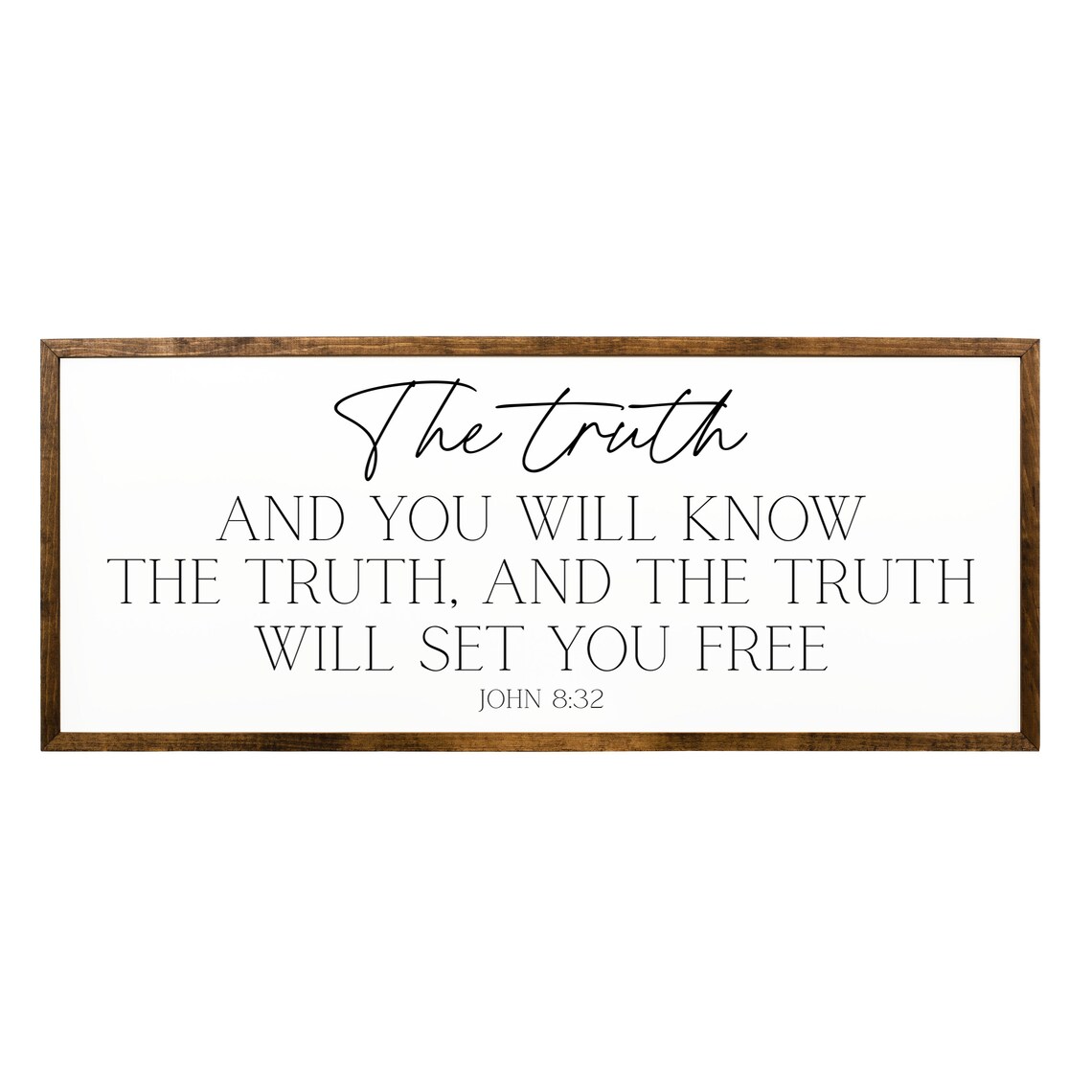 The Truth John 8:32 Scripture Sign, Christian Decor - Image 2