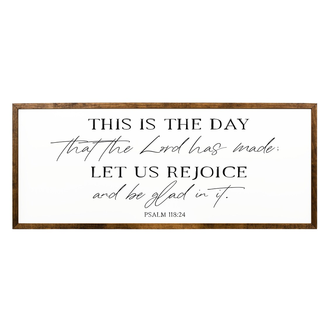 Psalm 118:24 Scripture Wall Art Print, Bible Verse Sign - Image 2