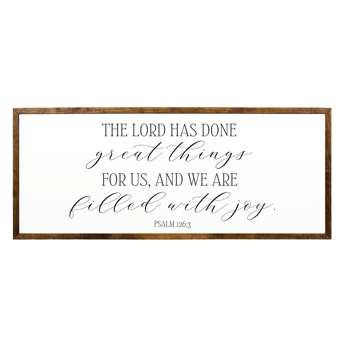 The Lord Has Done Great Things, Farmhouse Scripture Art Print - Image 2