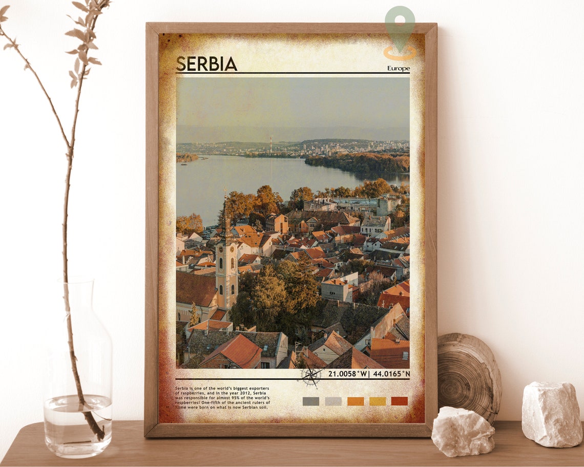 Serbia Print Vintage Poster Serbia Wall Art Serbia Poster Serbia Photo Serbia Poster Print Serbia Wall Decor Serbia Europe - Image 6