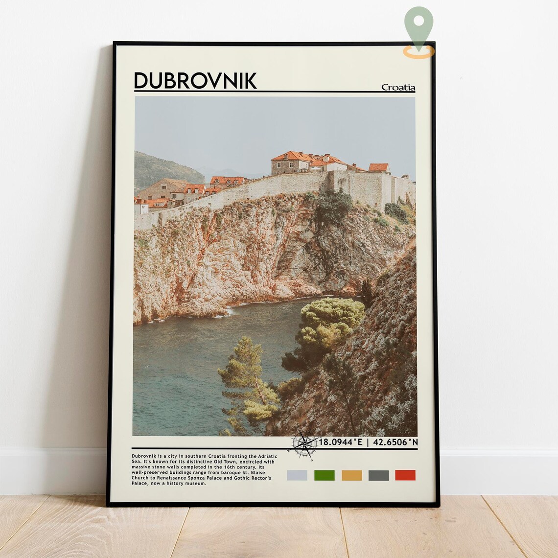 Dubrovnik Print Vintage Poster Dubrovnik Art Dubrovnik Poster Dubrovnik Photo Dubrovnik Poster Print Croatia Poster Travel Gift - Image 5
