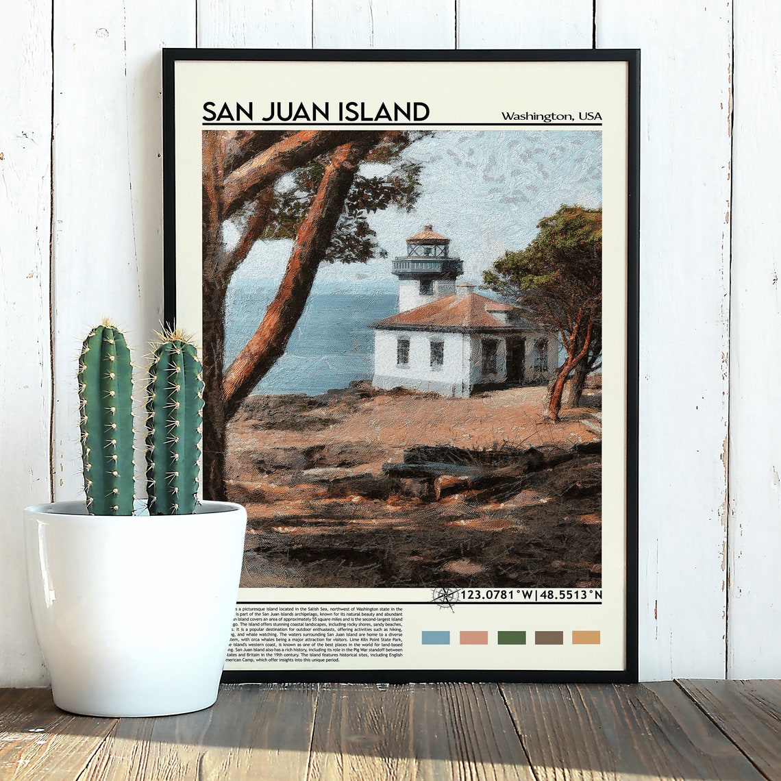 San Juan Island Print San Juan Island Poster San Juan Island Wall Art San Juan Island Travel Print San Juan Island Art Print Washignton - Image 5