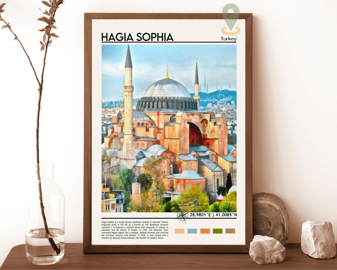 Hagia Sophia Print Hagia Sophia Art Hagia Sophia Poster Hagia Sophia Photo Hagia Sophia Poster Print Hagia Sophia Istanbul Travel