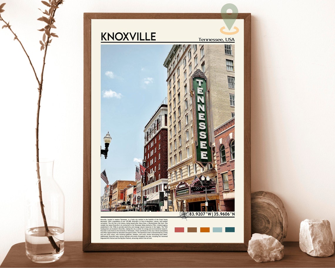 Knoxville Print Knoxville Art Knoxville Photo Knoxville Poster Print Knoxville Painting Tennessee Poster Knoxville Art Work Tennessee