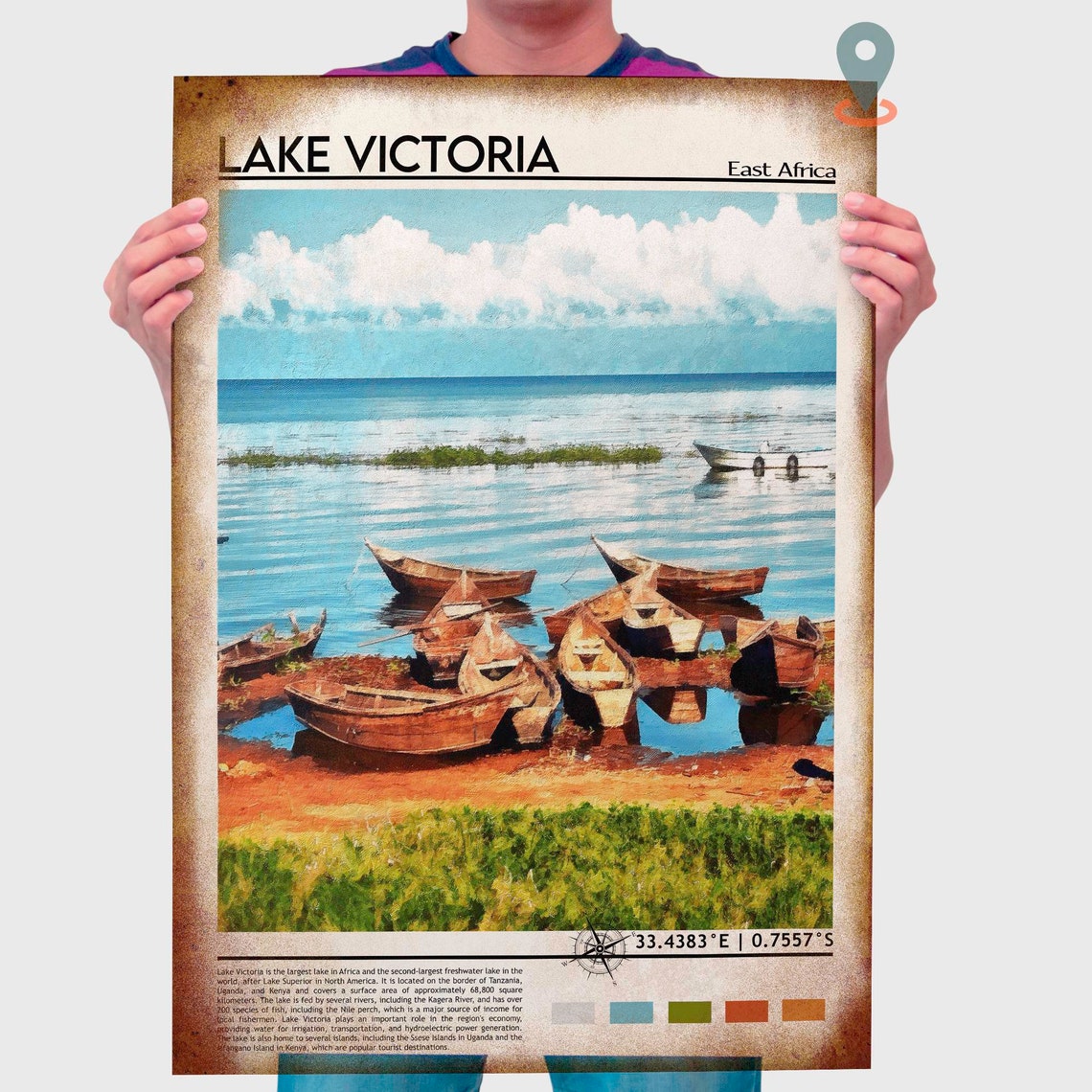 Lake Victoria Print Lake Victoria Art Lake Victoria Poster Lake Victoria Photo Lake Victoria Wall Art Lake Victoria Beach East Africa - Image 4