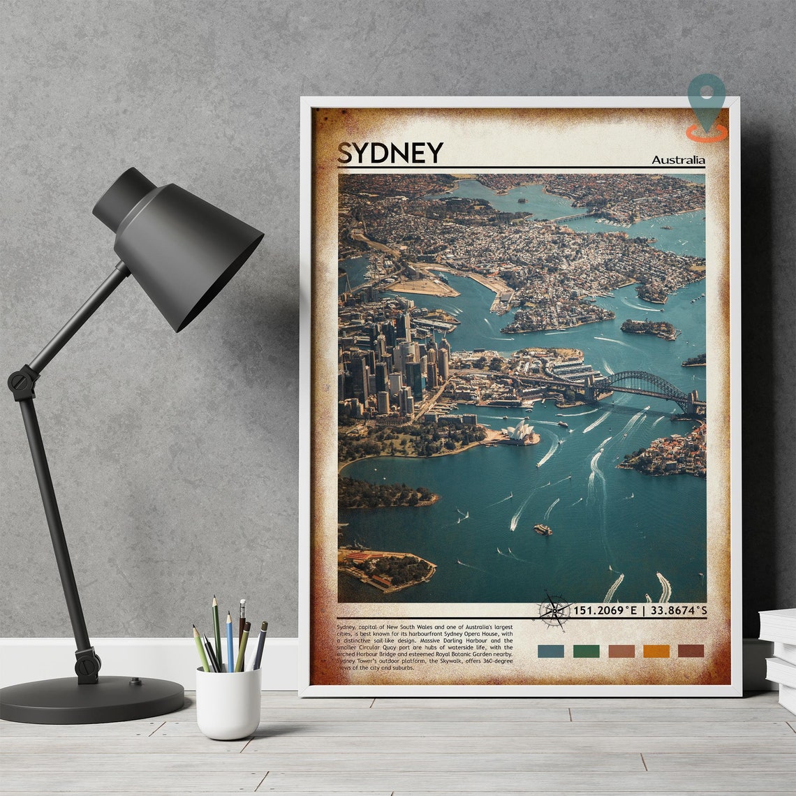 Sydney Print Sydney Poster Sydney Wall Art Sydney Travel Sydney Art Print Sydney Artwork Sydney City Photo Sydney Australia Print - Image 4