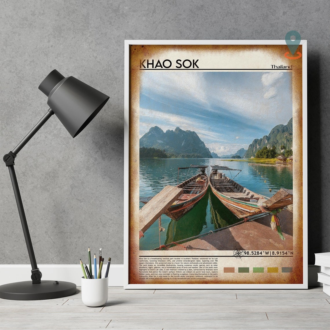 Khao Sok Print Khao Sok Poster Khao Sok Wall Art Khao Sok Travel Khao Sok Art Print Khao Sok Artwork Khao Sok Photo Khao Sok Thailand - Image 4