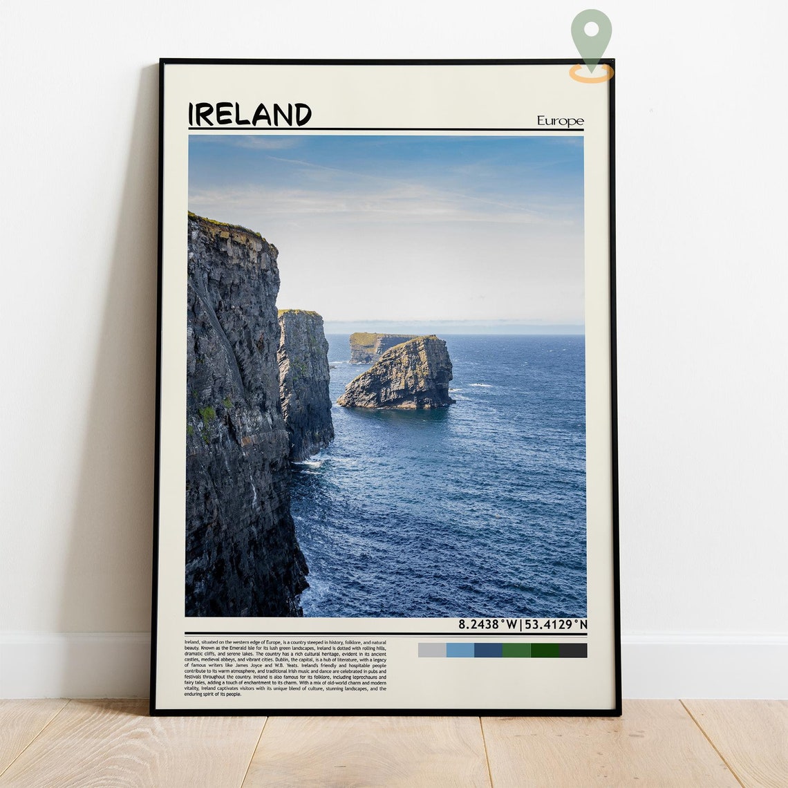 Ireland Art Ireland Artwork Ireland Map Ireland Photo Ireland Poster Ireland Print Ireland Travel Ireland Painting Ireland Wall Art - Image 2