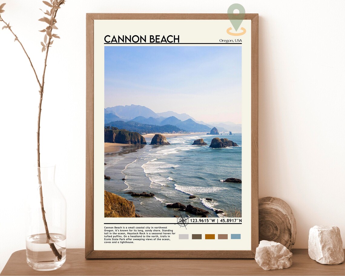Canon Beach Print Canon Beach Wall Art Canon Beach Poster Canon Beach Photo Canon Beach Poster Print Vintage Canon Beach Poster