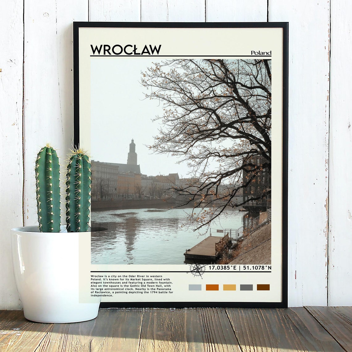 Wrocaw Print Vintage Poster Wrocaw Art Wrocaw Poster Wrocaw Photo Wrocaw Poster Print Wrocaw Wall Art Poland Poster Travel Gift - Image 2