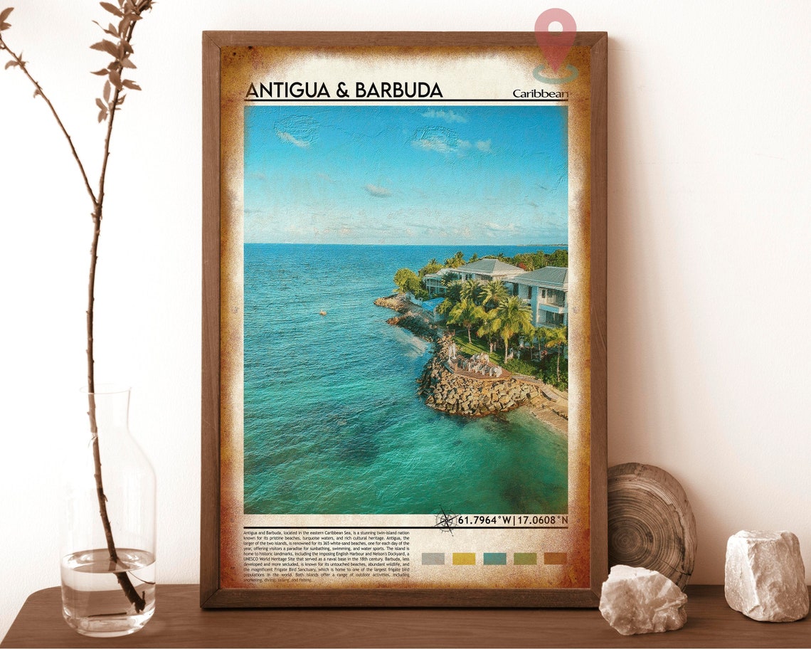 Antigua Print Antigua Poster Antigua Wall Art Antigua Travel Antigua Art Print Antigua Artwork Antigua Photo Antigua And Barbuda - Image 6