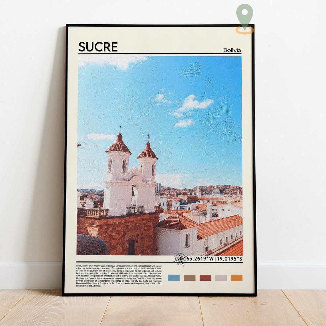 Sucre Print Sucre Poster Sucre Wall Art Sucre Travel Sucre Art Print Sucre Artwork Sucre Photo Sucre Bolivia Print Chuquisaca Art - Image 2