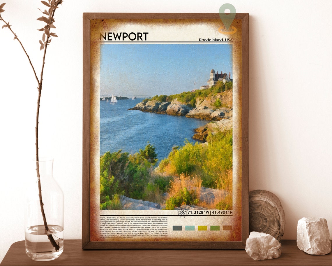 Newport Print Newport Poster Newport Wall Art Newport Travel Newport Art Print Newport Artwork Newport Photo Newport Rhode Island - Image 6