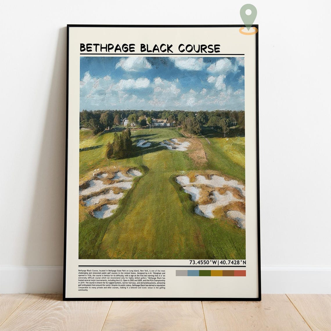 Bethpage Black Course Long Island New York Championship Poster - Image 4