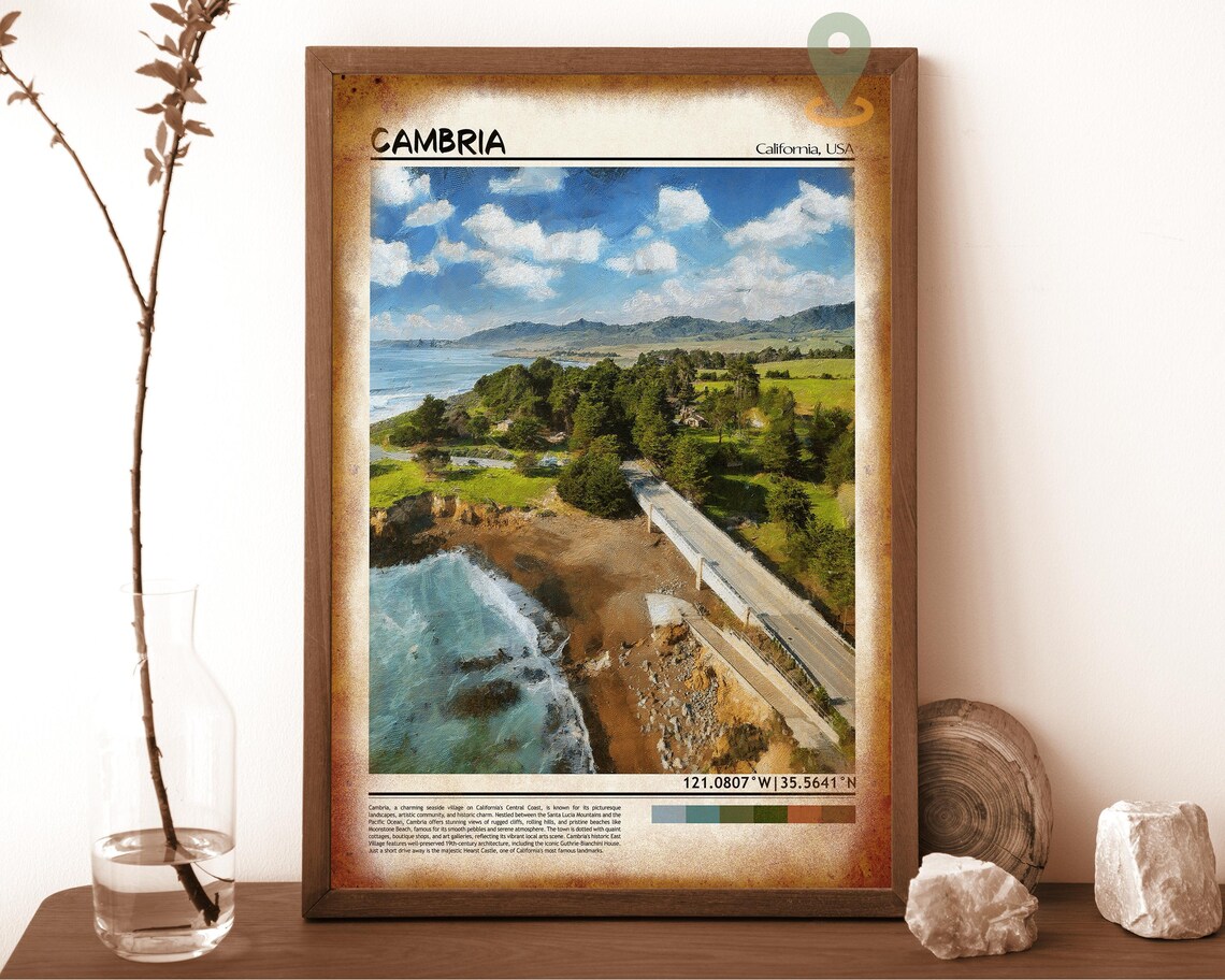 Cambria Print Cambria Wall Art Cambria Poster Cambria Photo Cambria Poster Print Cambria Travel Poster Cambria California - Image 6