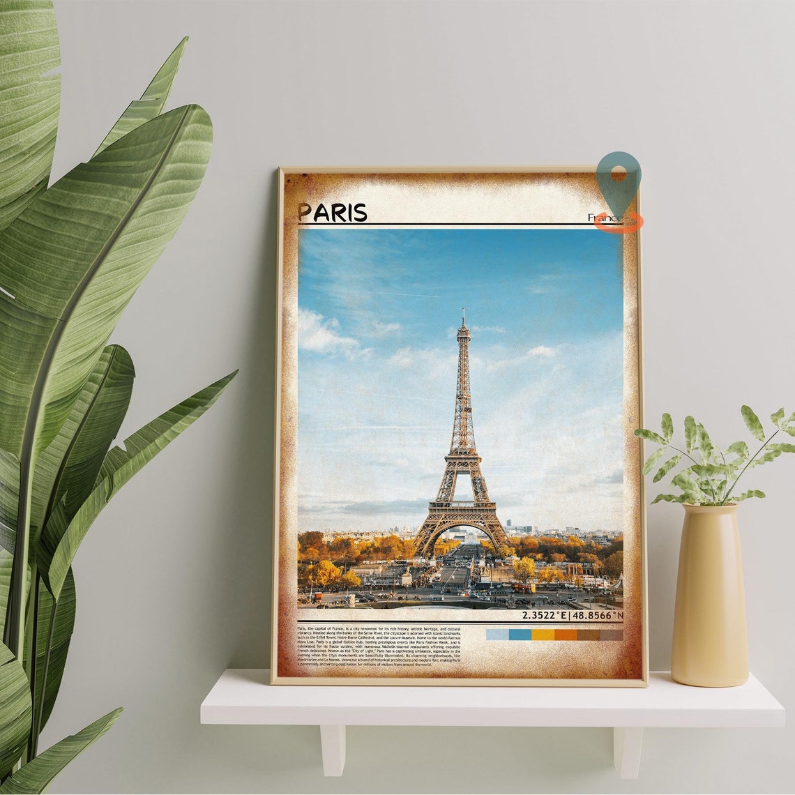 Paris Print Paris Art Paris Poster Paris Photo Paris Poster Print Paris Painting France Travel Poster Paris Wall Art Paris Cityscape - Image 5