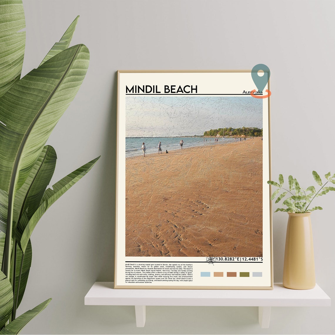 Mindil Beach Australia Golden Sand Sunset Shore Travel Poster - Image 2