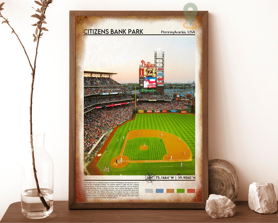 Citizen Bank Park Print Citizen Bank Park Poster Citizen Bank Park Wall Art Citizen Bank Park Travel Citizen Bank Park Art Print - Image 6