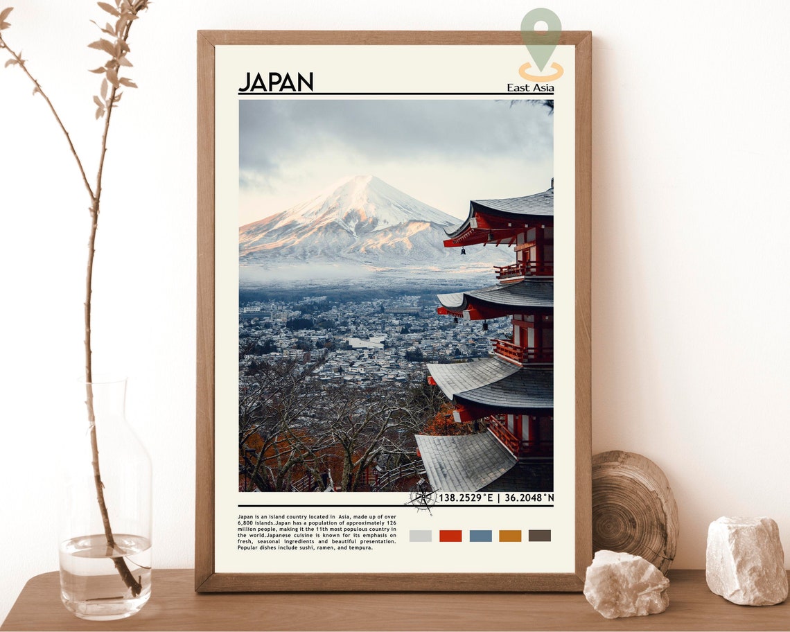 Japan Print Japan Art Japan Poster Japan Photo Japan Poster Print Japan Painting Tokyo Travel Poster Tokyo Print Japan Wall Art