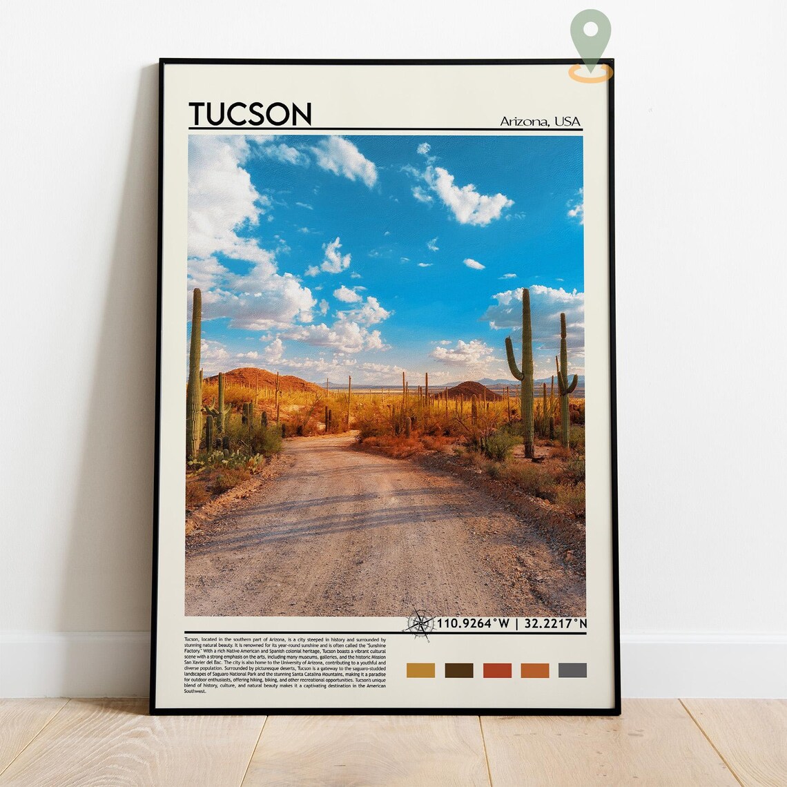 Tucson Print Tucson Poster Tucson Wall Art Tucson Travel Tucson Art Print Tucson Artwork Tucson Photo Tucson Arizona Print Arizona - Image 4