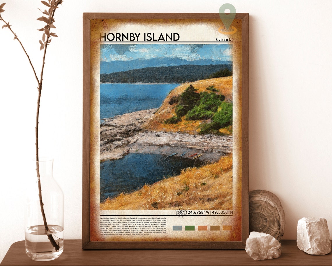 Hornby Island Print Hornby Island Poster Hornby Island Wall Art Hornby Island Travel Print Hornby Island Art Print Hornby Island Travel - Image 6