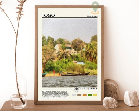 Togo Print Vintage Poster Togo Wall Art Togo Poster Togo Photo Togo Poster Print Togo Wall Decor West Africa