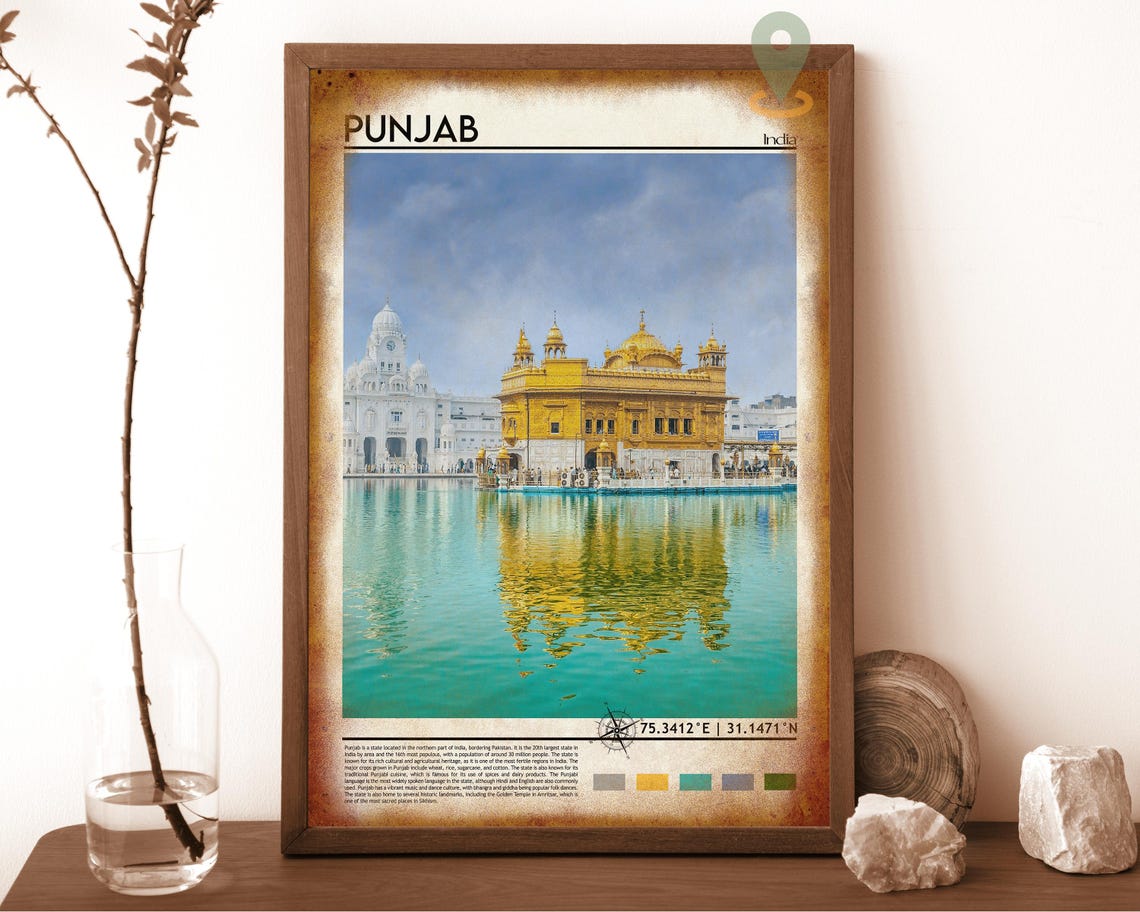 Golden Temple Amritsar Punjab India Sacred Reflection Poster - Image 6