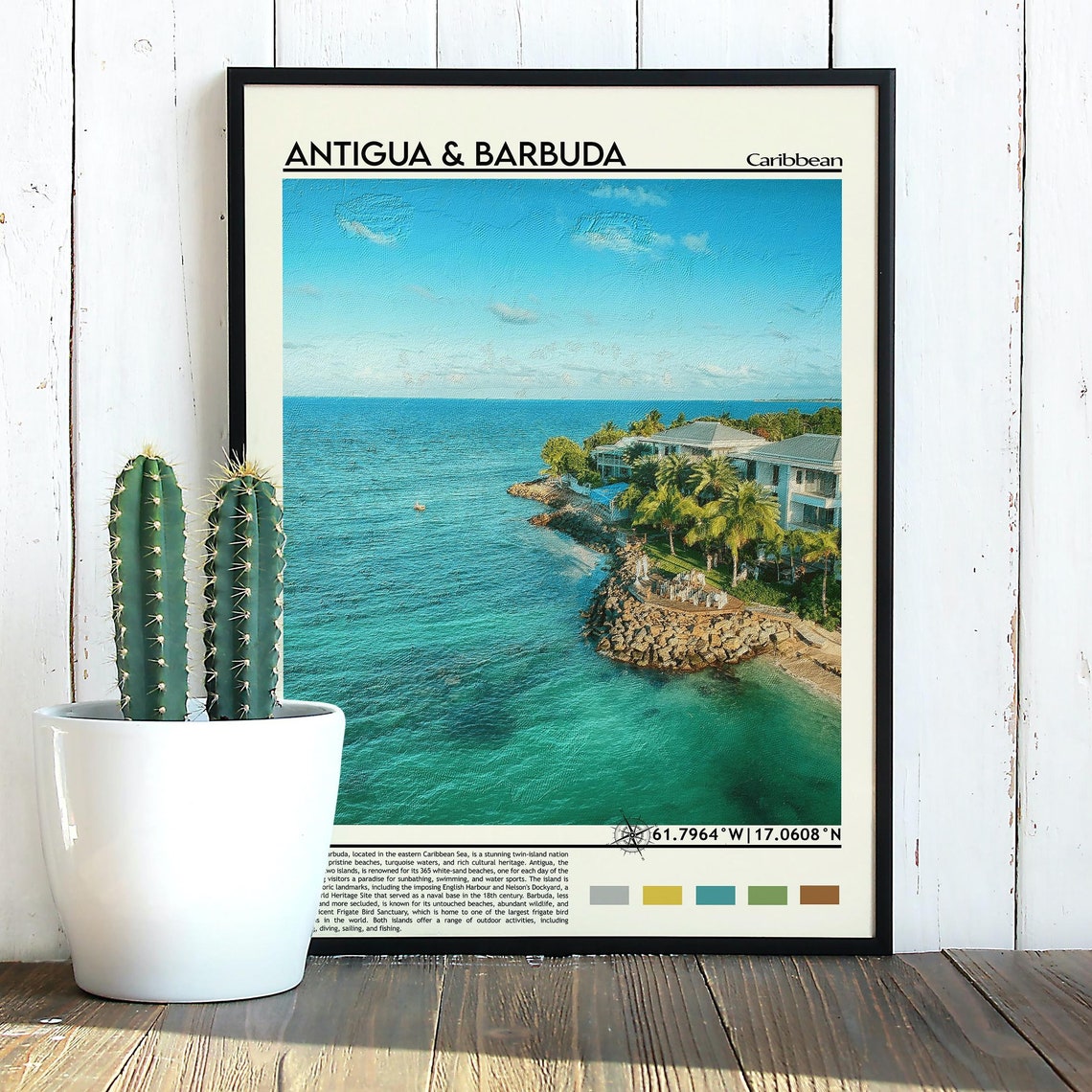 Antigua Print Antigua Poster Antigua Wall Art Antigua Travel Antigua Art Print Antigua Artwork Antigua Photo Antigua And Barbuda - Image 2