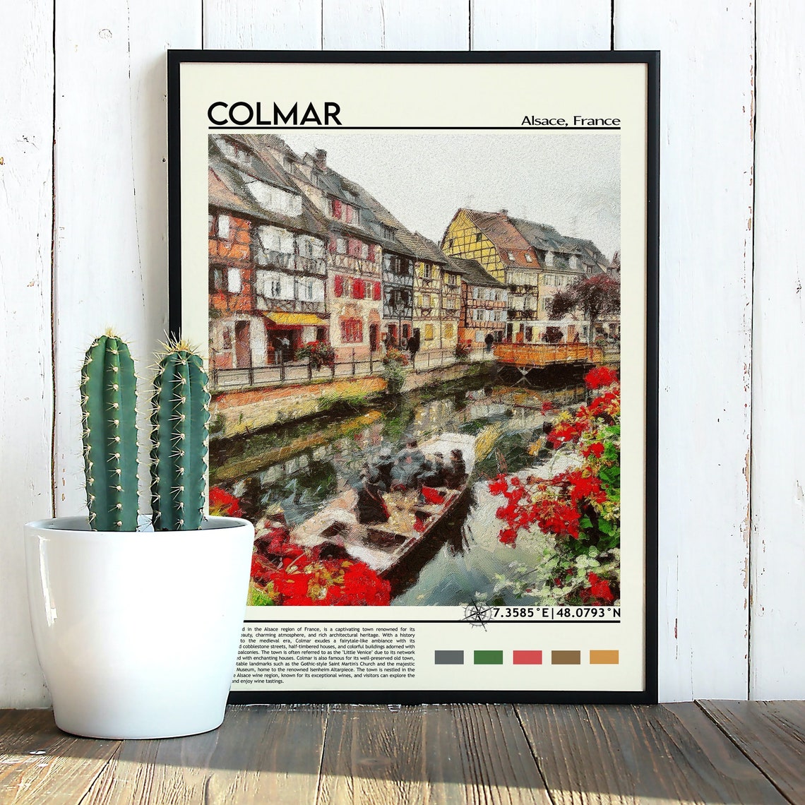 Colmar Print Colmar Poster Colmar Wall Art Colmar Travel Print Colmar Art Colmar Artwork Colmar Photo France Print Colmar Painting - Image 5