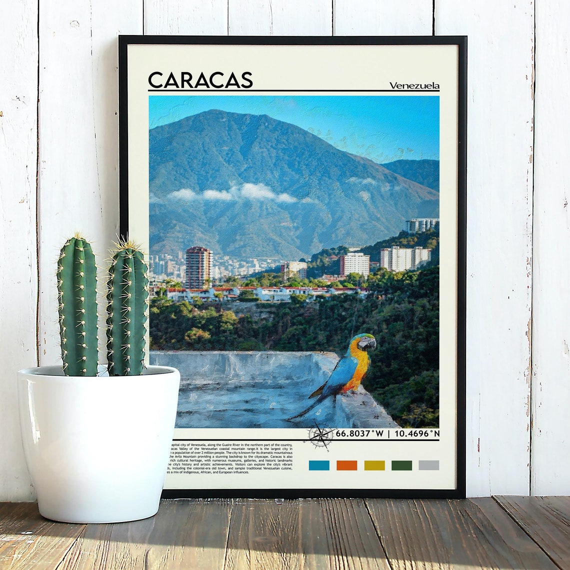 Caracas Print Vintage Poster Caracas Wall Art Caracas Poster Caracas Photo Caracas Poster Print Caracas Wall Decor Venezuela Poster - Image 3