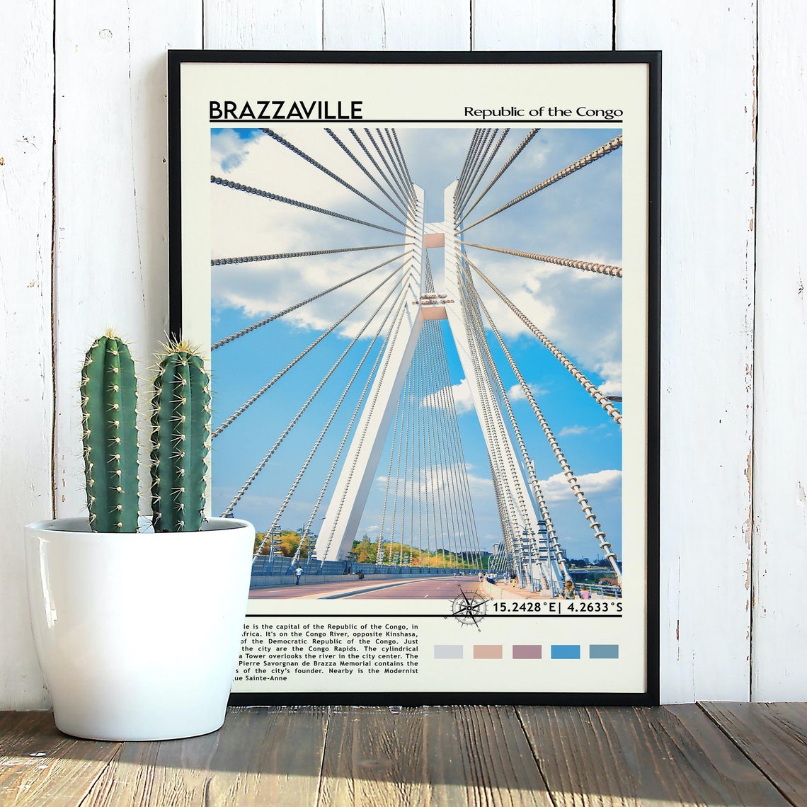 Brazzaville Print Brazzaville Art Brazzaville Poster Brazzaville Photo Brazzaville Poster Print Brazzaville Painting Congo Poster - Image 3