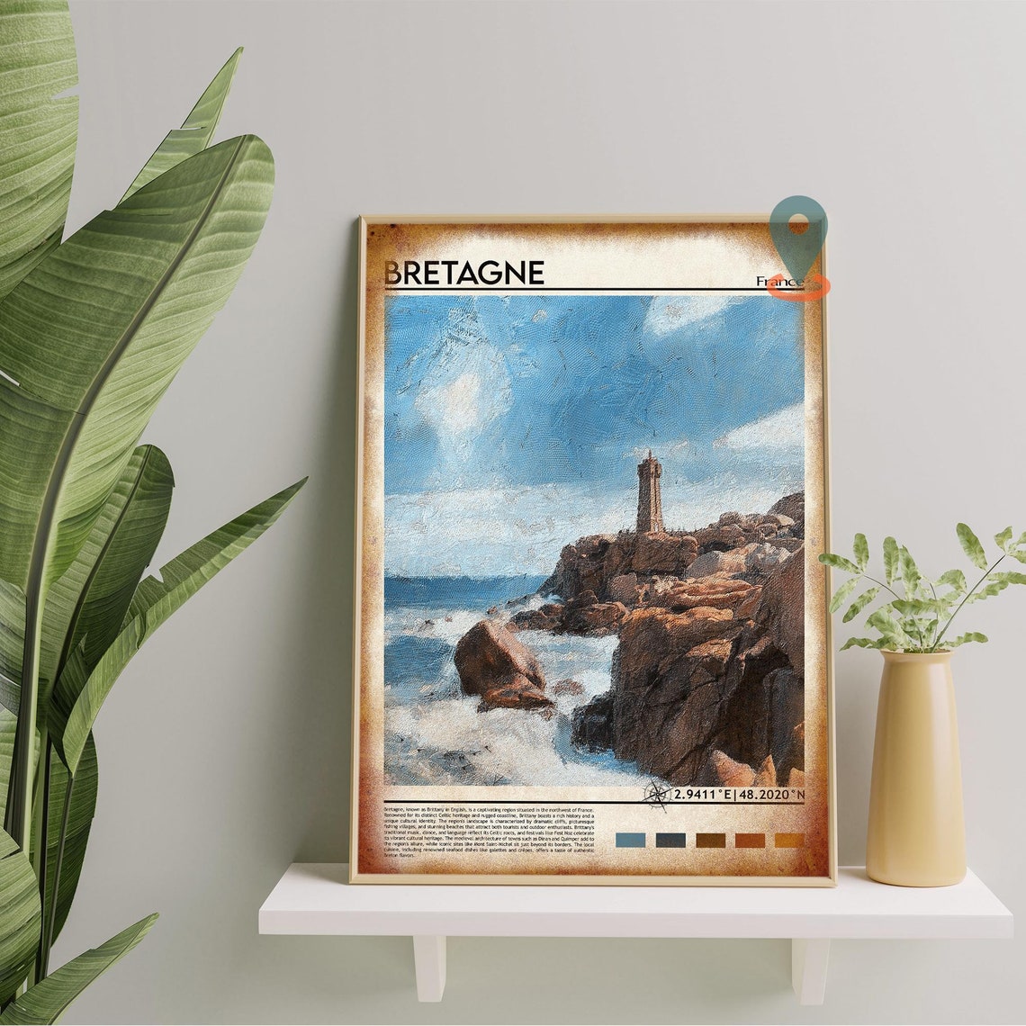 Bretagne Print Bretagne Poster Bretagne Wall Art Bretagne Travel Print Bretagne Art Print Bretagne Artwork Bretagne Photo France Art - Image 3