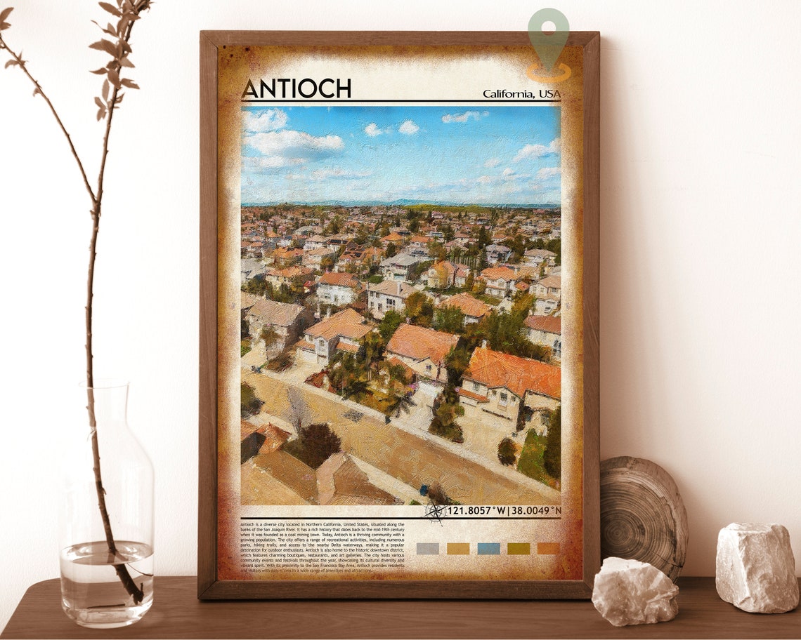 Antioch Print Antioch Poster Antioch Wall Art Antioch Travel Antioch Art Print Antioch Artwork Antioch Photo Antioch California Print - Image 6
