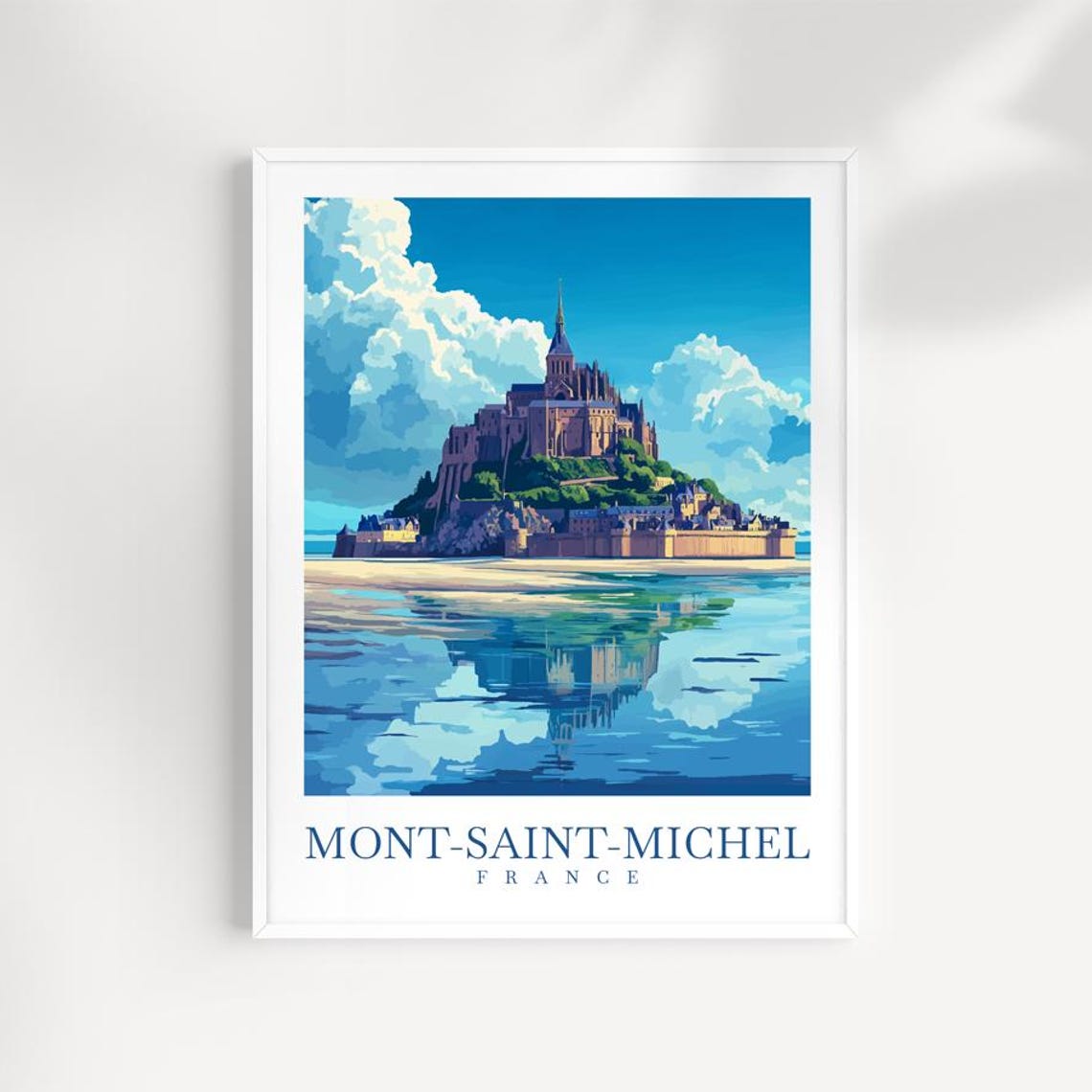 Mont Saint Michel Normandy France Medieval Island Abbey Poster