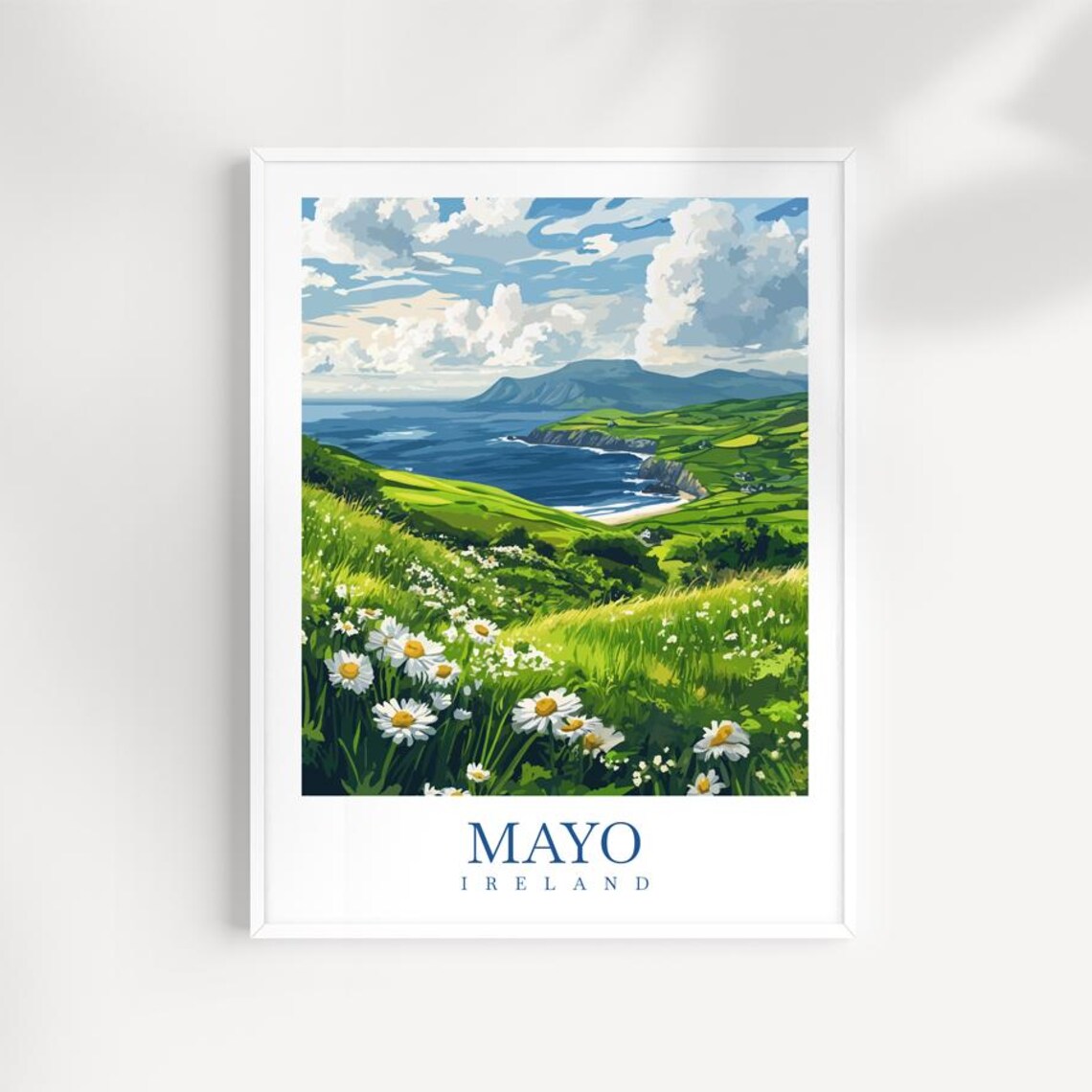 County Mayo Ireland Wild Atlantic Way Travel Poster
