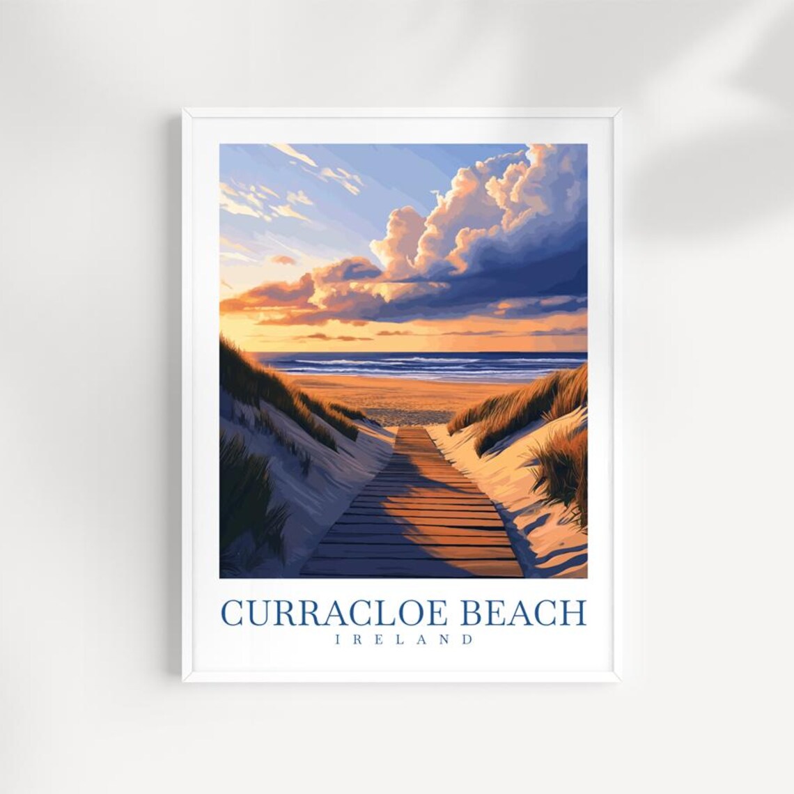 Curracloe Beach Ireland Coastal Landscape Art Print